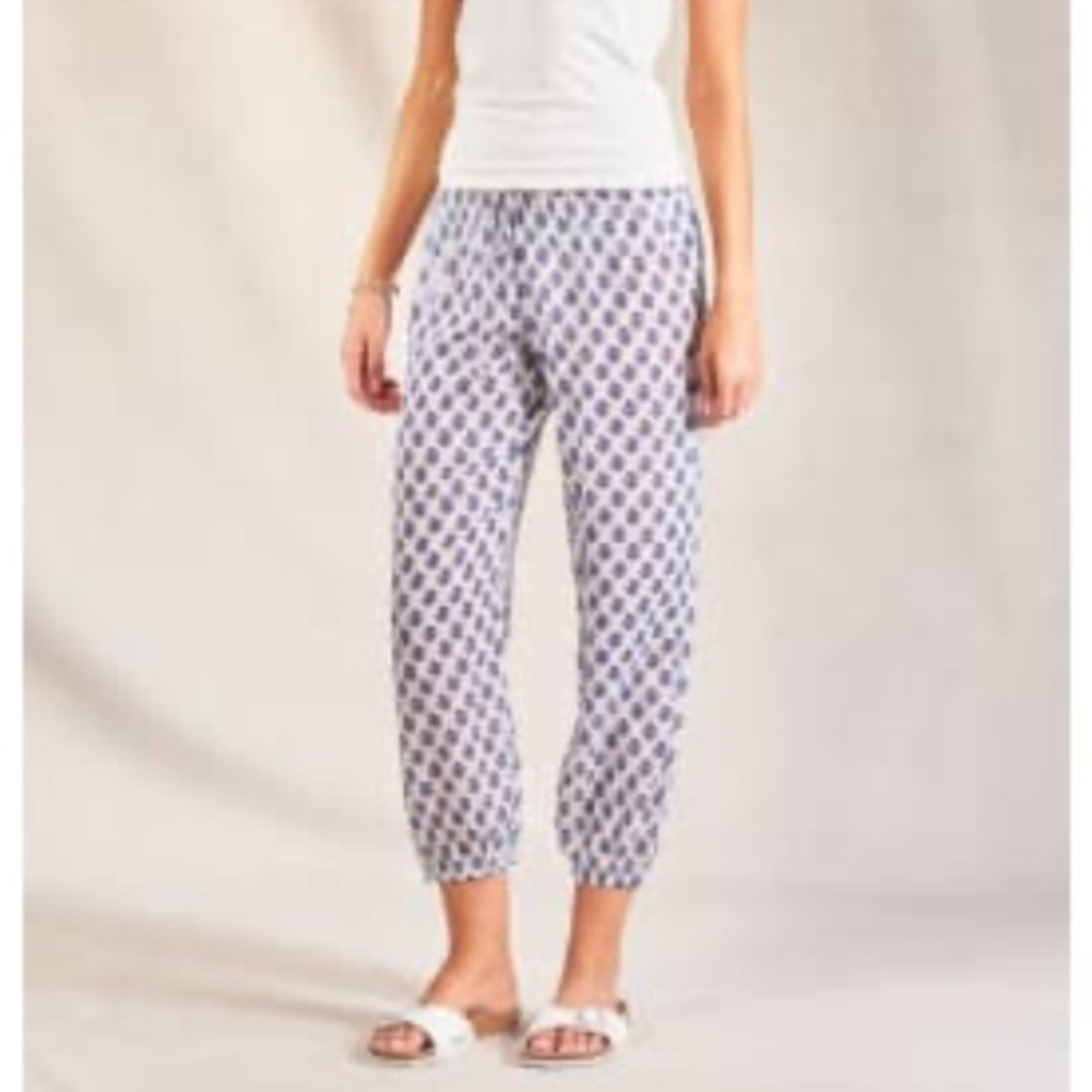 M.A.B.E Derby Bessie Print Pj Bottoms navy blue large